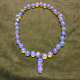 Rosario in Ambra Dominicana (Rosary in blue Dominican Amber )